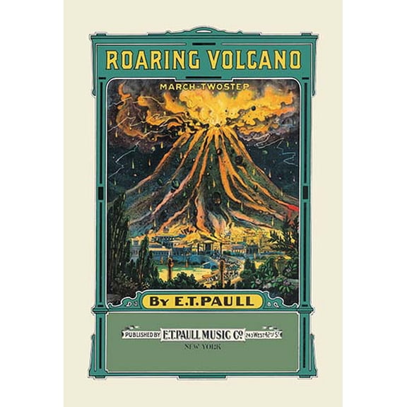 Roaring Volcano: March and Two-Step Fine art canvas print (20" x 30")