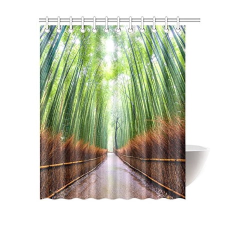 Forest Green Bathroom Shower Curtain