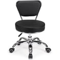 thumbnail image 2 of MAYAKOBA Dayton Garage Rolling Seat (Black) Pneumatic, Short Stool with Adjustable Height 13"-15", Perfect for Garage Task, Home Cleaning, Bathroom Short Seat, Technician Task, 2 of 7
