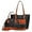 Black-Orange, variant on 3PCS Purses Set for Women Tote Bag Handbag Wallet Set Shoulder Satchel Bags Crossbody Bags