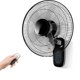 thumbnail image 1 of Ventilador de pared para ordenador portátil de 16 pulgadas con mando a distancia de 3 velocidades, color negro, 1 of 7