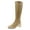 Khaki, variant on Gubotare Work Boots for Women Western Boots Ladies Vintage Wide-calf Boots Wide Calf Long Tall Embroidered Cowboy Boots (White,8)