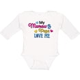 thumbnail image 3 of Inktastic My Mamaw and Papa Love me with Hearts Boys or Girls Long Sleeve Baby Bodysuit, 3 of 5