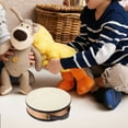 thumbnail image 5 of Phenofice 1Ensemble Tambour à Main Portable Forme Ronde Matériau Stimulation Sensorielle Instruments de Musique pour Enfants 8 Pouces, 5 of 5