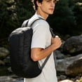 thumbnail image 5 of Foldable Backpack Lightweight Portable Travel Daypack Water Resistant for Hiking Camping Outdoor Sports,1PC,Black, 5 of 8