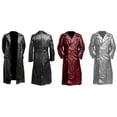thumbnail image 4 of Trench-coat en Cuir Noir Uniforme Militaire Officier Classique Allemand Ww2, 4 of 5