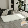 thumbnail image 4 of Arctus 3" Twin-XL Size Tri Folding Memory Foam Mattress Topper, White, 4 of 7