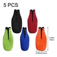 thumbnail image 3 of Vjnyvs Beer Bottle Cooler, 5Pack 12 Oz Insulated Neoprene Collapsible Zipper Bottle Sleeve Case Carry Case for Keeping Your Beverage Beer Soft Drink Chilled Water for a Extended Period of Time, 3 of 7