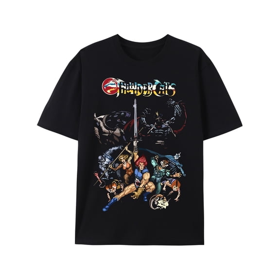 Thunder Cat Clan Graphic Tee - Soft Cotton, Breathable & Comfortable Round Neck T-Shirt for Men | Summer Fashion Essential