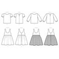 thumbnail image 2 of McCalls Paper Sewing Pattern 7829 - Tops and Dresses and Pinafores for Kids, 2 of 3