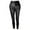 Black, variant on BLOCLOALO Leggings Workout Pants Fashion Womens Solid Splice Casual Trousers Leather Tight Leggings Pants Thick Yoga Pants Sweatpants Joggers for Women Black M