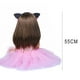 thumbnail image 2 of Reborn Baby Doll Silicone Princess con el pelo largo realista Bebé juguete niños regalo, 2 of 7