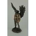 thumbnail image 2 of Bronze Finish Archangel St. Michael In Armor Holding Shield and Sword Statue, 2 of 3