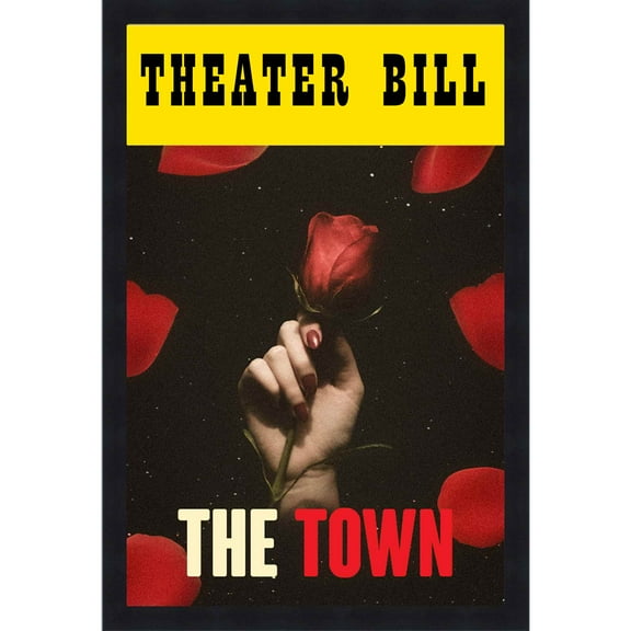 5.5x8.5 Black Playbill Frame - with UV Acrylic, Backing & Hanging Hardware