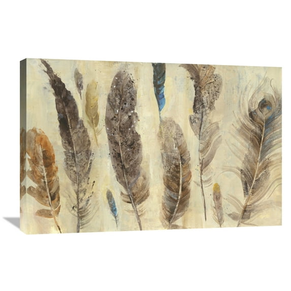 Global Gallery Albena Hristova 'Feather Study' Canvas Wall Art