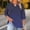 05#Navy, variant on Womens Plus Size Tops Gradient Color Shirts 3/4 Sleeve Dressy Tops Elegant V Neck Blouses Summer Casual Loose Fit Tunics