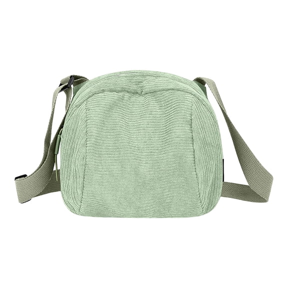 Tgbvmt Womens Corduroy Casual Crossbody Bag 8.27 In Soft Textured Large Capacity Adjustable Shoulder Strap Organizer For Daily Commute Shopping Outdoor Travel Home Fashion Decor Bags
