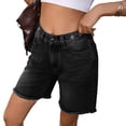 thumbnail image 2 of Women'S Jorts Baggy High Waisted Jean Shorts Ripped Denim Bermuda Shorts Y2K Shorts, 2 of 8