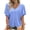 Sky Blue #1, variant on Women Short Sleeve Cropped T-Shirts V Neck Loose Fit Crop Tops Summer Casual Drop Shoulder Basic Tees Y2k Clothes Red S