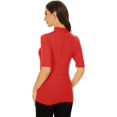 thumbnail image 4 of ORUYROP chandail-Over à Manches Courtes pour Femmes, Haut en Jersey Tricoté Ajusté, 4 of 6