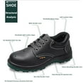 thumbnail image 2 of SKIUHS Men's Low-Top Composite Toe Safety Work Shoes – Waterproof Slip Resistant Lightweight Easy-to-Clean, 2 of 7
