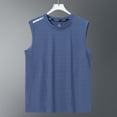 thumbnail image 6 of LODIENY Men’s Sleeveless Tank Tops Dry Fit Workout Muscle Shirts Moisture Wicking Crew Neck Solid Color Tees for Running Athletic Gym Sports Training Blue XXXXL, 6 of 8