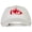 White, variant on Canada Flag Map Embroidered Washed Cotton Twill Cap - Red OSFM