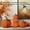 Harvest Orange, Creamy Beige, Deep Espresso, variant on 10"/7"/5" Basketweave Stacked Pumpkins with Metal Leaves, Rustic Faux Rattan Fall Harvest Decoration, Autumn Pumpkin Centerpiece for Thanksgiving Home Table, Mantle & Porch Decor