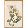 thumbnail image 3 of IDEA4WALL Framed Canvas Print Wall Art Missouri White Hawthorn State Flower Floral Plants Illustrations Multicolor Rustic Minimal Wall Decor for Living Room, Bedroom, Office - 16"x24" Natural, 3 of 5