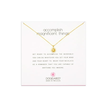 Dogeared Best Mom Necklace - Dogeared Accomplish Magnificent Things Gold Dipped Necklace