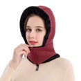 thumbnail image 5 of Herrnalise Adult Windproof Hat Cycling Skiing Knit Hat Scarf Mask Sets Warm Knitted Cap, 5 of 6