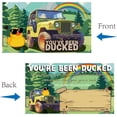 thumbnail image 4 of 1Set 50Pcs You've been Ducked Duck Tags Sunglasses Duck Tag DIY Jeep Duck Card Double Sided in with Hole and Twine for Jeeps Car Hanging Decor Friends Lucky Pass on 3.5x2 Inch-Jungle & Rainbow, 4 of 7