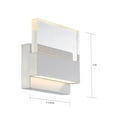 thumbnail image 3 of 62/1502 Nuvo Lighting Ellusion-15W 1 LED Medium Wall Sconce-7.25 Inches Wide by 7 Inches High-Polished Nickel Finish, 3 of 5