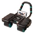 thumbnail image 1 of Advanced Auto-Rebound Abdominal Wheel with Brake System - 4-Wheel, 6-Elbow Support Design for Core Training, Non-Slip Rubber Outer Ring, PVC & Steel Construction, 1.4kg Net Weight, 36x23x10cm, Black, 1 of 6