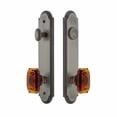 thumbnail image 2 of Grandeur Arc Tall Plate Single Cylinder One Piece Knobset with Baguette Knob, 2 of 6