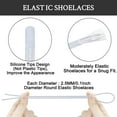 thumbnail image 3 of Endoto Elastic Shoelaces for ON Cloud 5 & 6 No Tie Replacements Shoes Laces Stretchy Bungee Running Training(Color:Glacier,Size:34Inch), 3 of 7