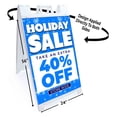 thumbnail image 2 of Holiday Sale 40 Percent Off (24" X 36") Standard A-Frame Signicade, Includes Decal Applied To Stand, 2 of 4