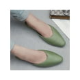 thumbnail image 5 of SIMANLAN Mules Shoes for Women Slip On Shoes Closed Toe Low Heel Backless Shoes Green Size 5, 5 of 5