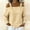 Yellow, variant on Morttic Women’s Vacation Style Off-Shoulder Shirt – Metal Buckle Strap Dropped Shoulder Long Sleeve Top Casual Outfits White,S