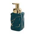 thumbnail image 1 of Qeeadeea Marble Ceramic Foaming Soap Dispenser, Foam Soap Dispenser With Gold Pump, Hand Foaming Dispenser, For Barthroom Kitchen-green-square, 1 of 9