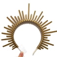 thumbnail image 1 of Bandeau Mary Halocrown Baroque Diadème Couronne à Pointes Halocrown Sunburst Grec, 1 of 3