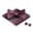 01-Dark Red, variant on Men Paisley Pre-tied Bowtie Pocket Square Bow Tie Cufflinks Wedding Set
