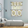 thumbnail image 5 of Summer Yellow Lemon Kitchen Curtains Sets for Windows 36 Inch Length, Black Buffalo Plaid Farmhouse Rod Pocket Window Treatments Tier Curtains and Valances Set for Bedroom/Bathroom, 5 of 8