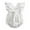 White, variant on Odeerbi 2025 Toddler Baby Girls Cotton Linen Romper Ruffles Sleeve Backless Jumpsuit Cute Solid Color Romper