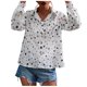 thumbnail image 1 of Tops estampados de manga larga para ocio con cuello vuelto de verano a la moda para mujer Fridja  czfsfas6306, 1 of 8