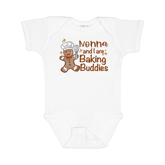 Inktastic Nonna and I Are Baking Buddies Boys or Girls Baby Bodysuit