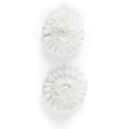 - Jolee's Boutique Dimensional Stickers, White Pleated Flower 2pk