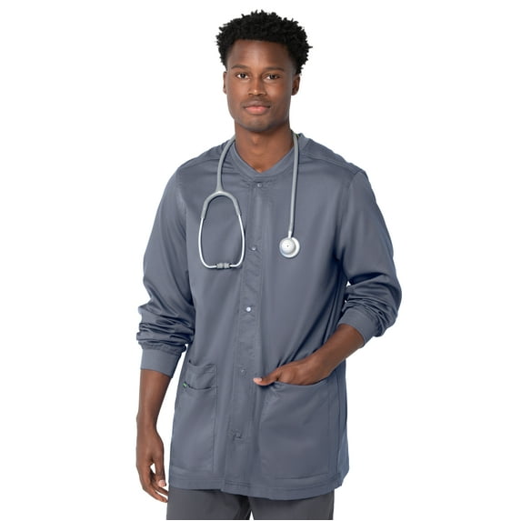 Landau ProFlex Tailored Fit Stretch 3-Pocket Warm-Up Scrub Jacket for Men 3170