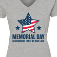 thumbnail image 4 of Inktastic Memorial Day Grunge Remembering Those We Have Lost Women's V-Neck T-Shirt, 4 of 5