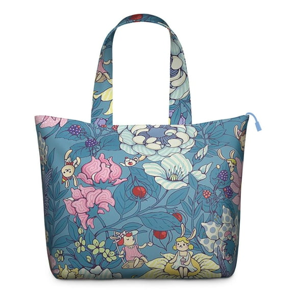 Flower Women's Large Weekend Travel Bag Moving Canvas Handbag Thick Double Layer Beach Weekend Travel Unisex Hospital Maternity Delivery with Toiletry Waterproof